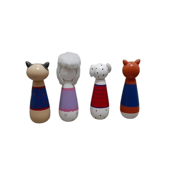 Orange Tree Toys Puppy Love Wood Animal Skittles Lot No Balls Preschool - Picture 2 of 2